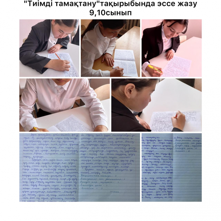 «Тиімді тамақтану» онкүндігінің  эссе байқауы