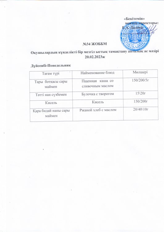 Ас мәзірі