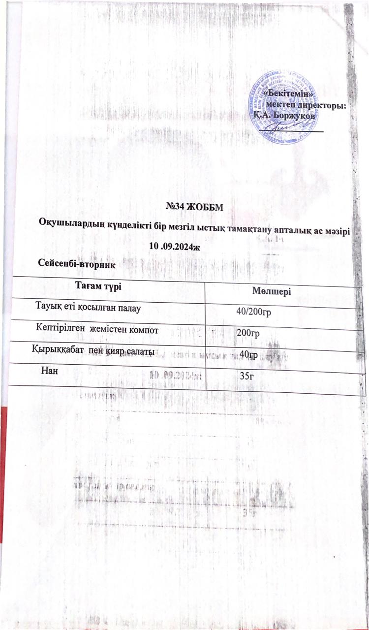 Ас мәзірі