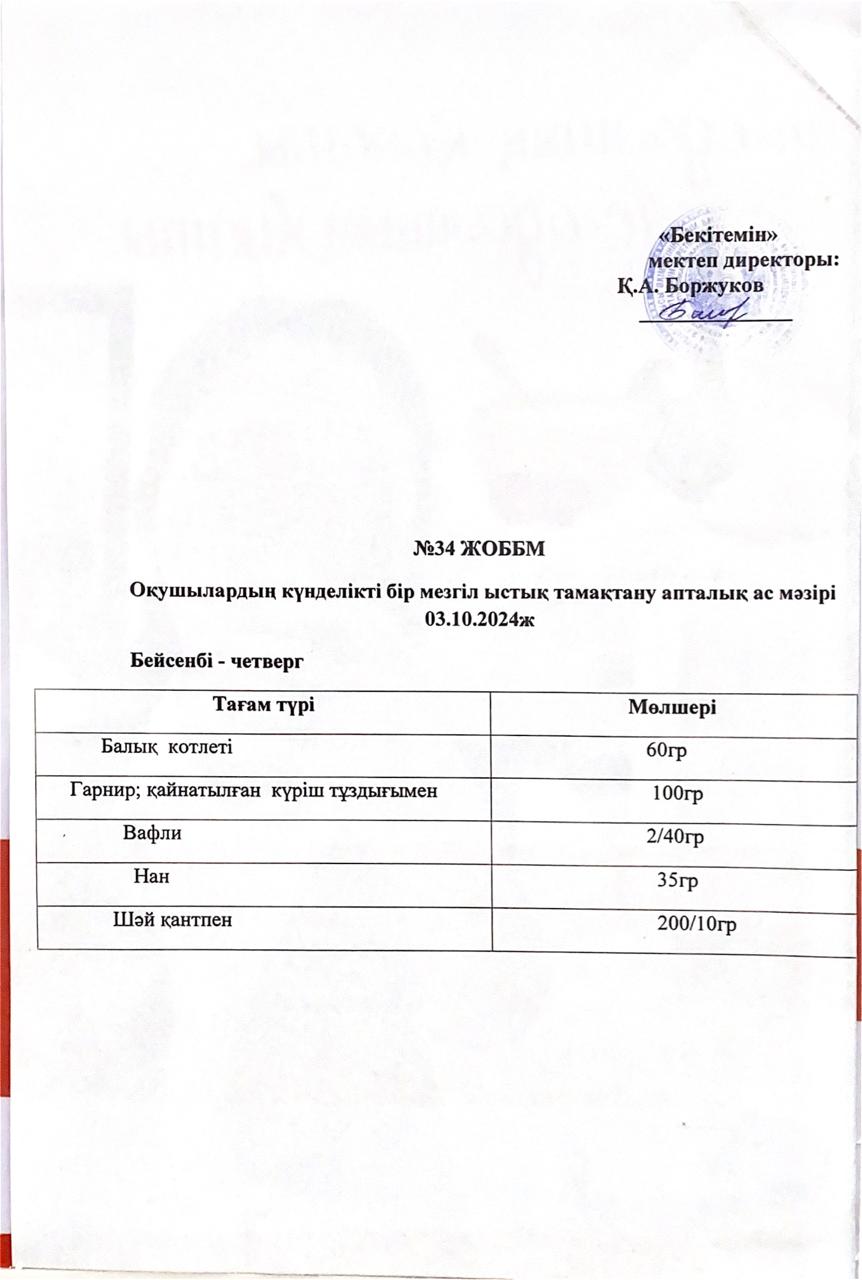 Ас мәзірі