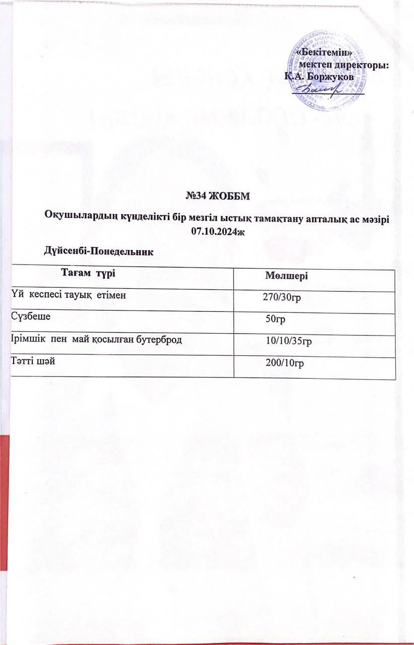 Ас мәзірі