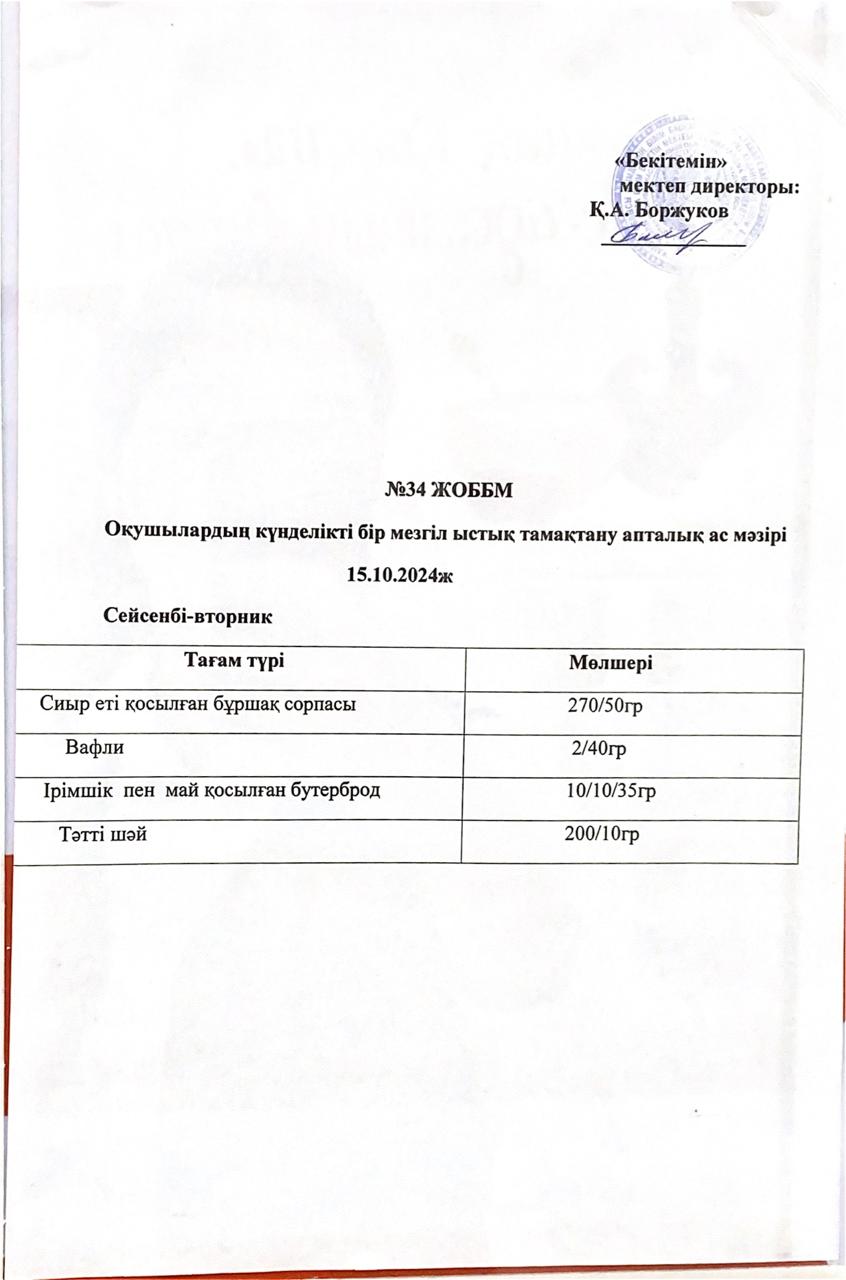 Ас мәзірі
