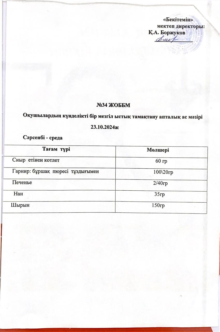 Ас мәзірі
