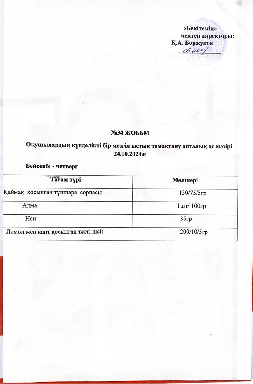 Ас мәзірі
