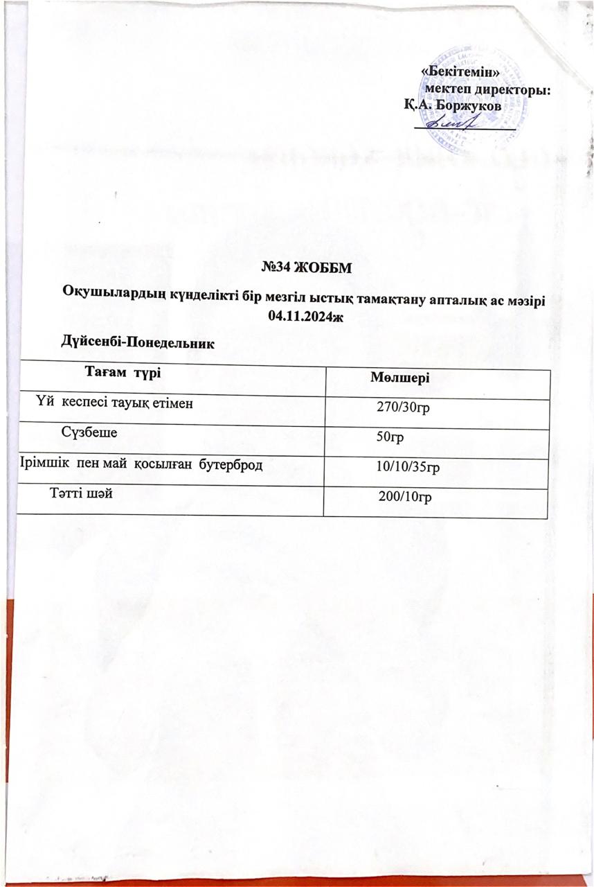 Ас мәзірі