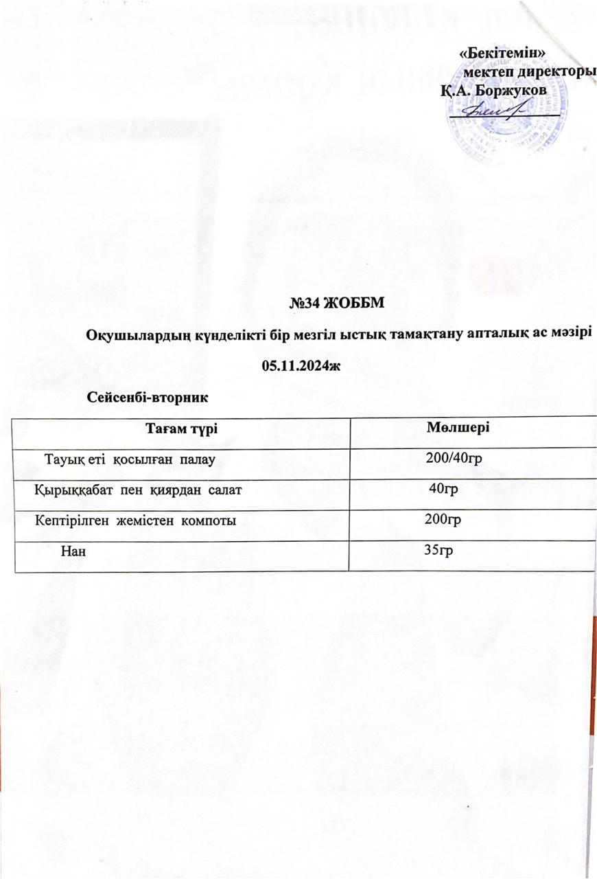 Ас мәзірі