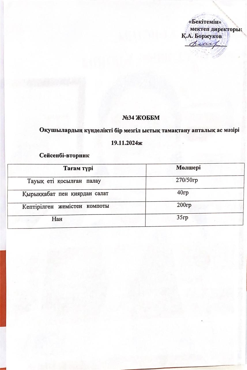 Ас мәзірі