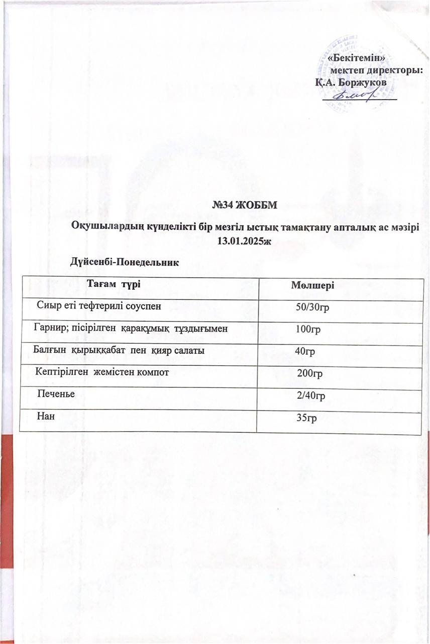 Ас мәзірі