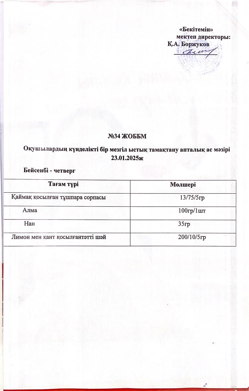 Ас мәзірі