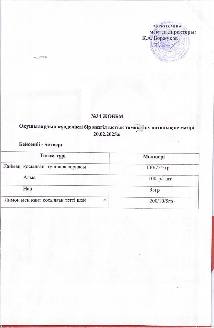 Ас мәзірі