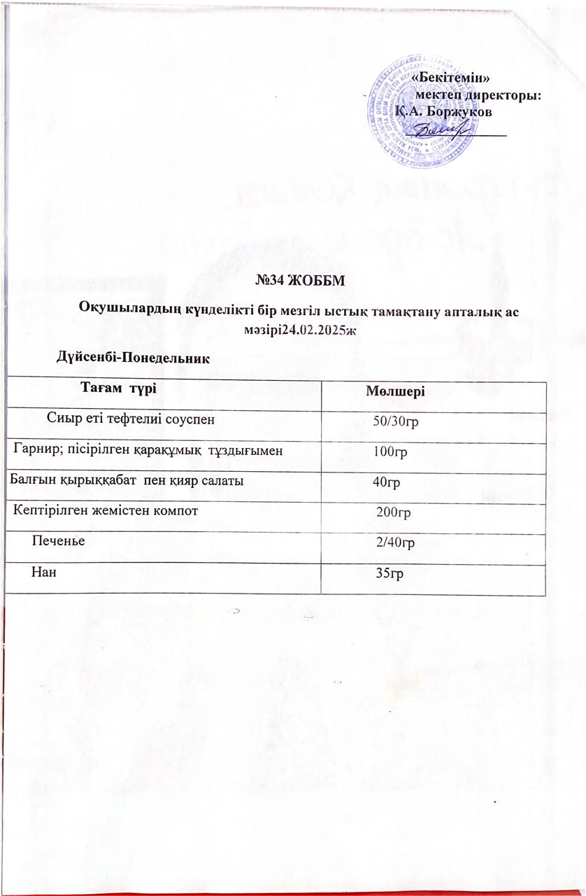 Ас мәзірі