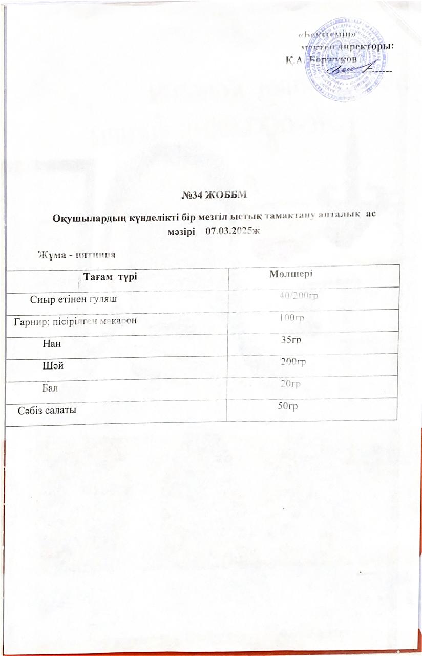 Ас мәзірі