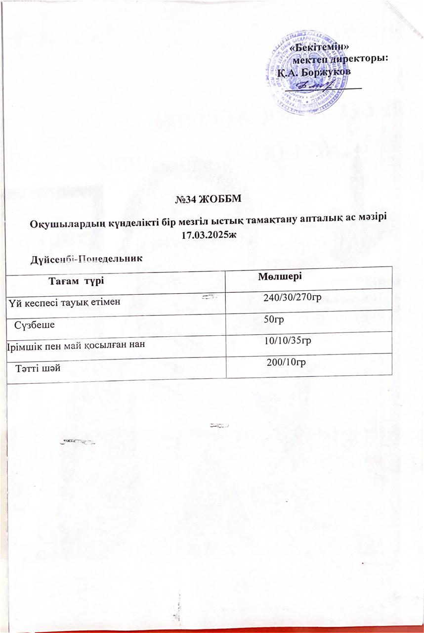 Ас мәзірі