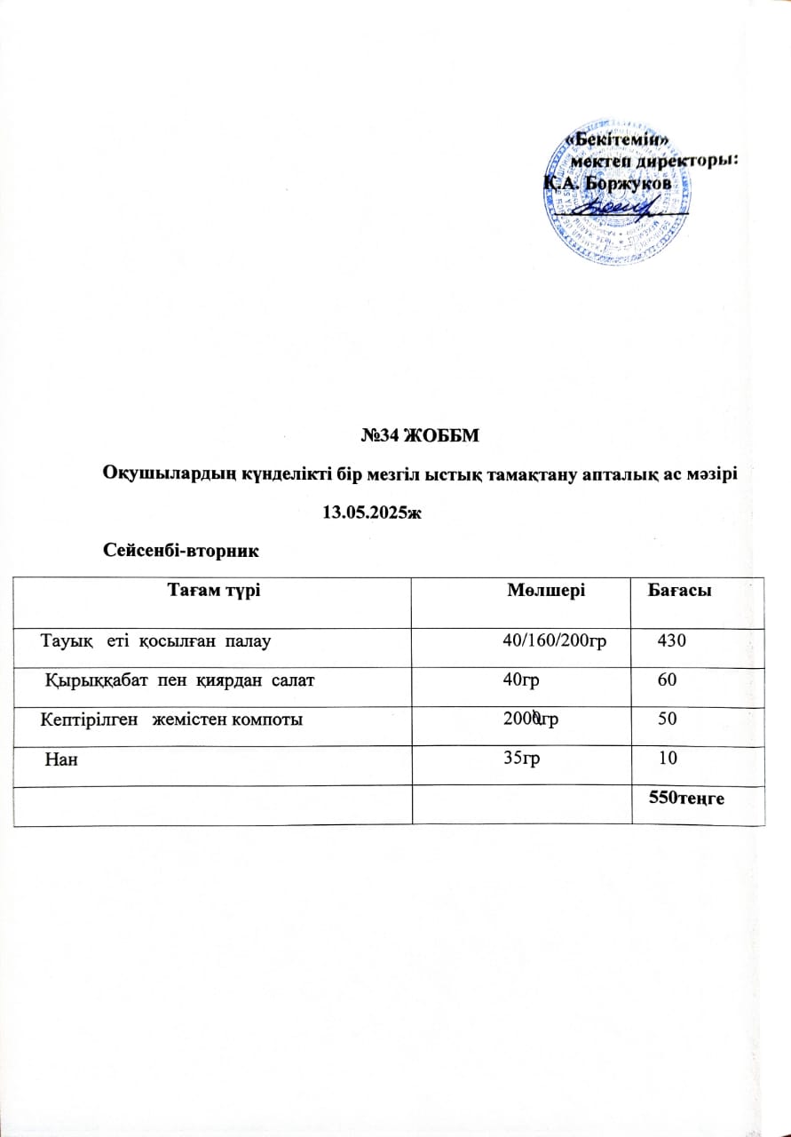 Ас мәзірі