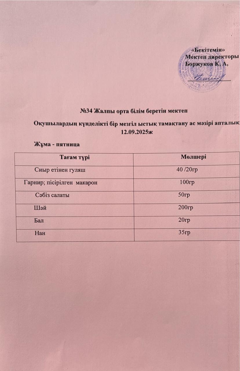 Ас мәзірі